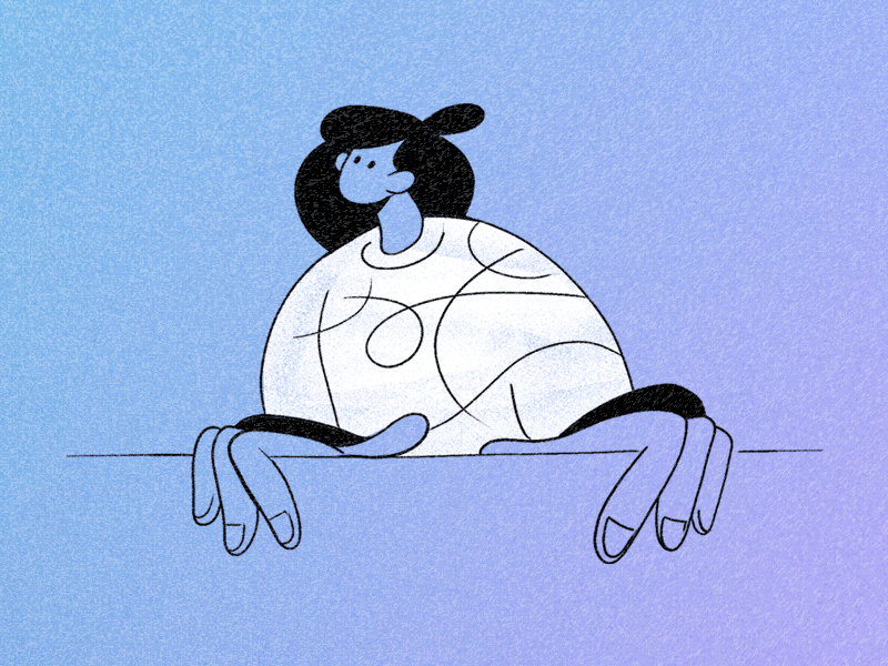 Is anybody here? animation character dribbble gif girl head illustration search sketch turn