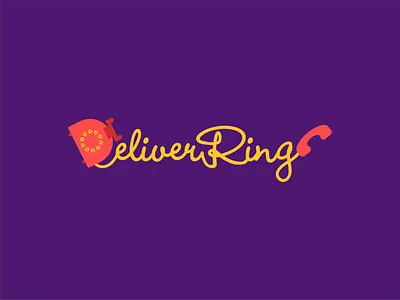 DeliverRing Wordmark app app icon app logo app logo icon brand brand designer branding creative delivery design food food delivery app food delivery app logo logo logo design logo designer logo ideas phone logo wordmark wordmark design