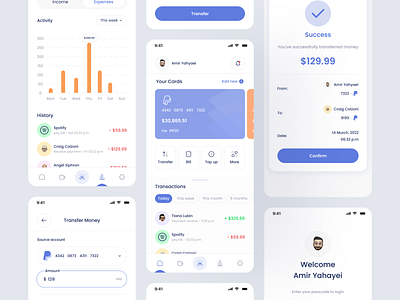 Finance - Mobile App app bank banking banking app crypto echo design finance finance app financial fintech invensment minimal mobile app mobile ui token ui ui design ui ux ux wallet