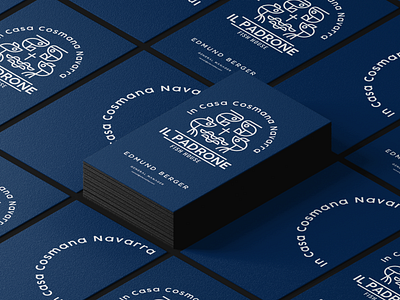 IL PADRONE branding concept design fish fish house logo restaurant simple