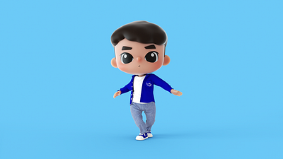 嚯～ 3d cartoon character cute illustration ip nft