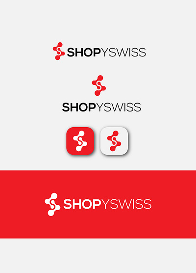 Shopyswiss project Logo Design 3d sphere shape bestlogo branding brandlogo graphic design illustration logo logodesign logolession logotype shoplogo storelogo typography vector