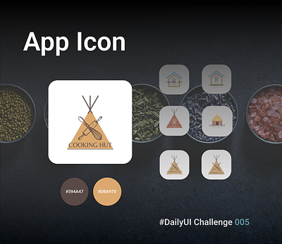 Cooking Recipe App Icon app appicon dailyui dailyuichallenge logo ui vector
