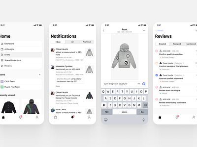 CALA iOS app app design app store design ios minimal minimalism mobile notifications ui ux