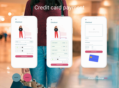 Credit Card Payment app appdesign creditcard dailyui dailyuichallenge design figma payment ui