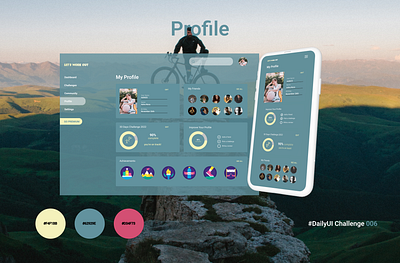 Profile app branding dailyui dailyuichallenge exercise interactivedesign profile ui webdesign