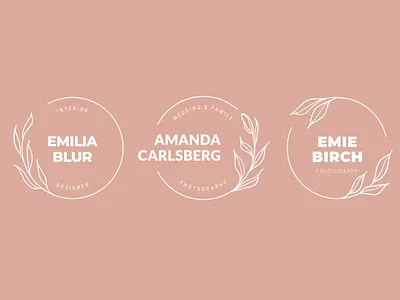Floral Logos branding design illustration logo vector