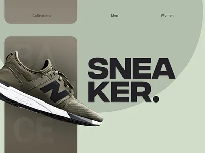 Sneaker Landing page design branding graphic design ui ux vector web design