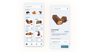 Chocolate | E-Commerce UI/UX Design app design design ecommerce design interface design ui uidesign uiux uxdesign yser interface