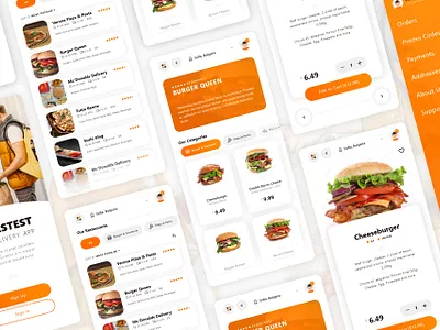 Food Delivery App design graphic design ui ux