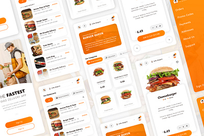 Food Delivery App design graphic design ui ux