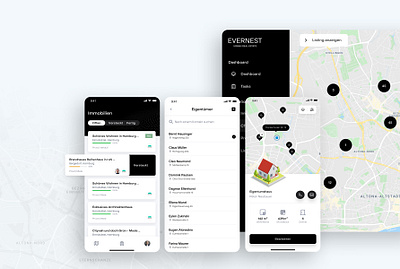 UI Design Agent Tool - Evernest PropTech Startup app app design branding color design designsystem development hamburg interfacedesign product design property realestate startup ui uiux ux webdesign