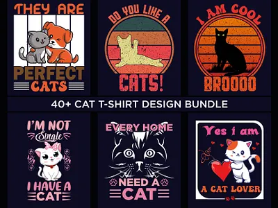 Cat t-shirt design cat cat t shirt cat t shirt design custom t shirt design dog t shirt dog t shirt design graphic design illustration love cat t shirt shirt t shirt t shirt bundle typography t shirt vintage t shirt