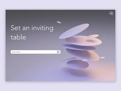 Plate E-commerce Shop Landing Page | TetchTech Studio branding commerce dinner plates e commerce landing page modern online shopping purple sleek ui ux