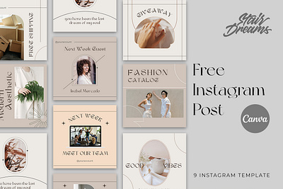 Free Canva Instagram Template banner banner ads banner design canva clean design design instagram instagram post layout set simple design socialmedia template