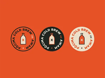 Pócima - Stickers branding coffee design graphic design guatemala illustration lettering logo monogram typography vector