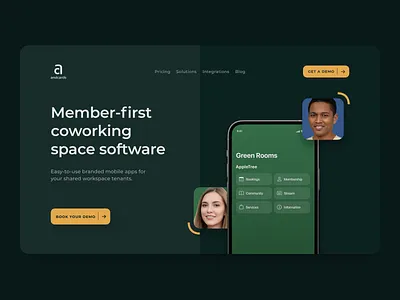 Andcards Main Page app branding design graphic design site typography ui ui ux ux web web design