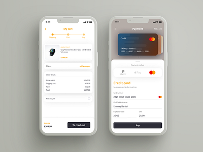 Daily UI — 002 branding checkoutscreen checkoutui dailyui design illustration mobile mobile app mobile app design mobile ui paymentui ui uidesign