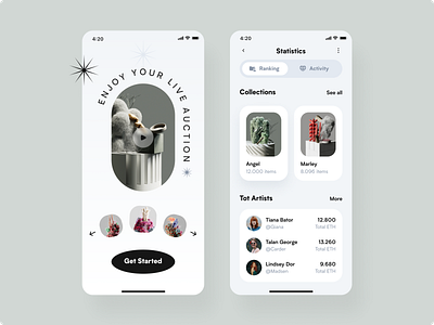Auction mobile app app app design app screens application design design mobile mobile app mobile app design mobile application mobile design ui ui mobile user experience user interface ux ux mobile