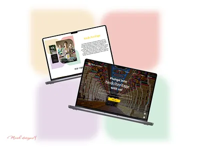 Hindu Heritage Homepage branding dailyui heritage heritagewebsite homepage homepagedesign landingpage landingpagedesign ui uidesign uxdesign vedic webpage websitedesign