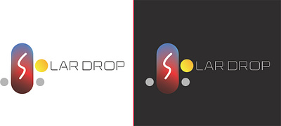 A futuristic logo design for SOLAR DROP app branding design graphic design illustration logo typography ui ux vector