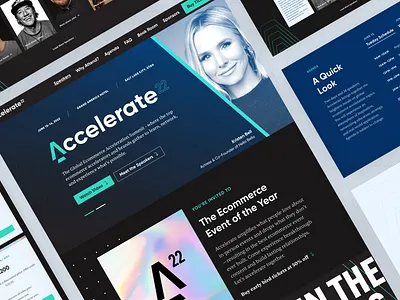 Accelerate Summit '22 Landing Page ui webdesign