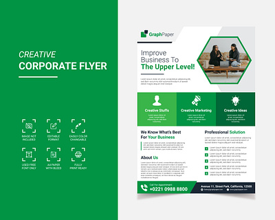 Creative Corporate Flyer Template 2022 flyer design 2022 flyers business flyer template business flyers corporate branding corporate flyer design corporate flyers corporate identity creative flyer design creative flyers digital marketing flyer flyer design flyers freepik minimal flyer poster design print design professional flyer trendy flyer vector