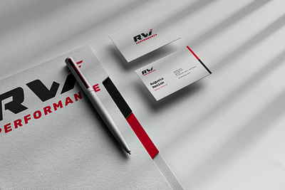 RW Performance brand branding design graphic design layout logo mockup