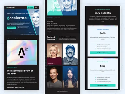 Pattern- Accelerate Summit '22 Landing Page (mobile) design event ui ux web webdesign