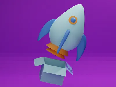 Upgrade 3d blender cohete render upgrade