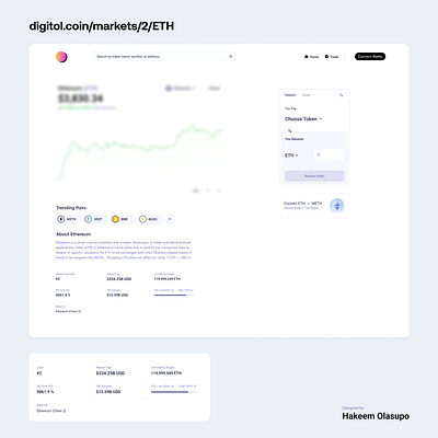 Digitol design ui