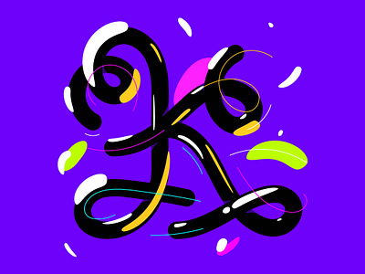 Letter K - 36 Days of Type 36 days of type design graphic graphic design illustration lettering logo type typography