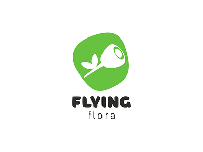 Logo for a flower delivery service after effects animation borsok branding delivery dribbbleweeklywarmup flower green illustrator logo logotype uni sans