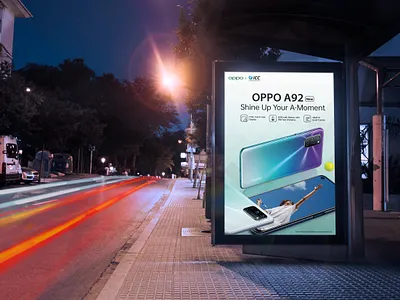 OPPO A92 branding design graphic design light box mobile launching oppo oppo a92 oppo mobile