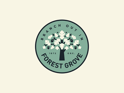 Forest Grove, Oregon Logo branding design forest forest grove illustration logo oregon tree tree logo