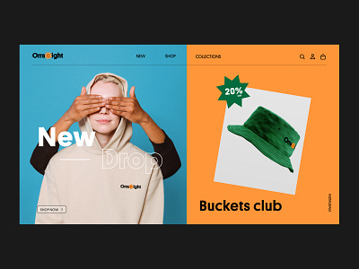 Fashion Website Concept apparel clothing color e commerce fashion landing style ui web design website