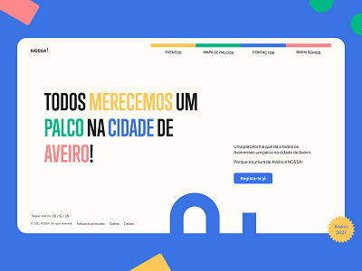 NOSSA! branding design illustration interface interface design minimal ui ui design ui ux websit