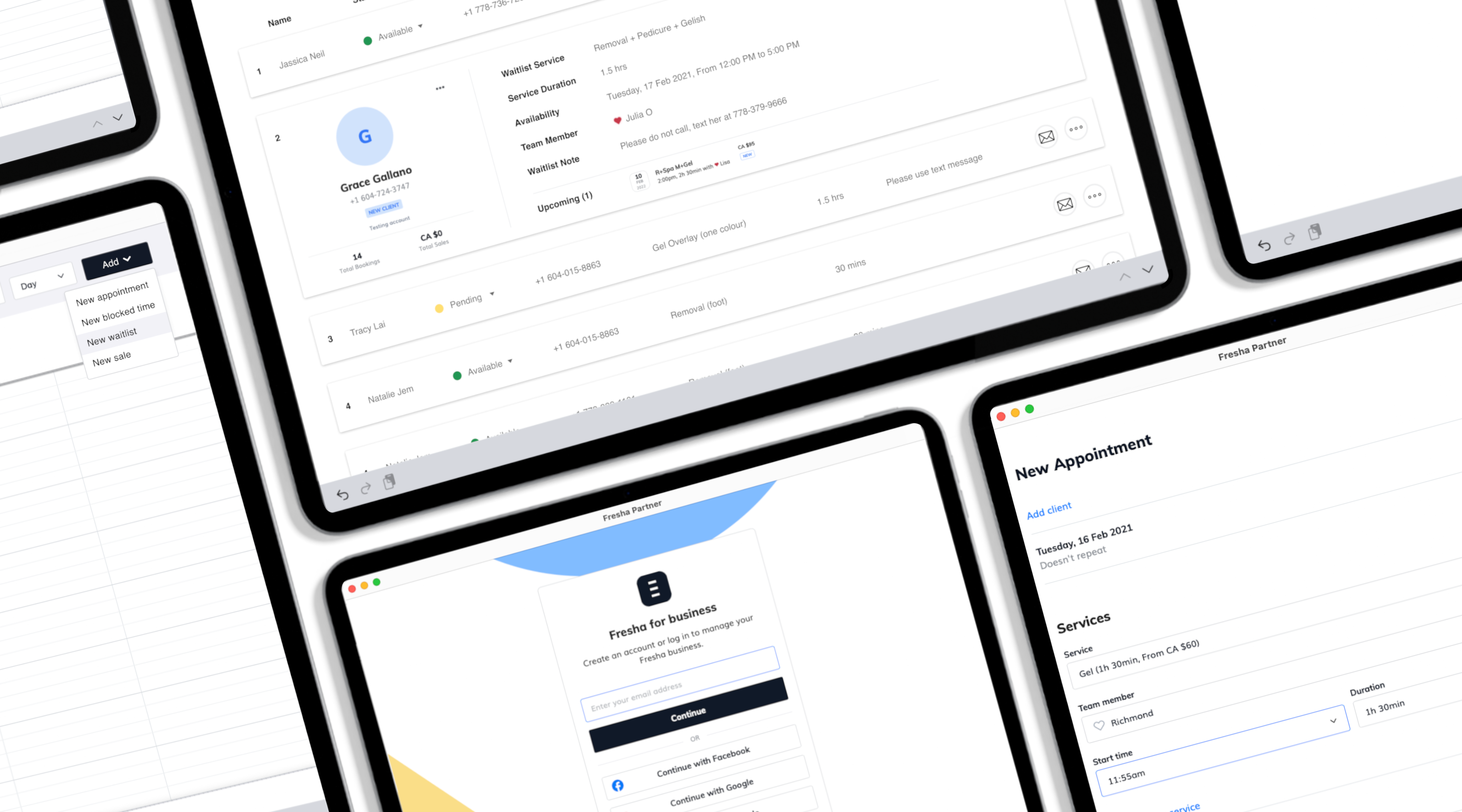 Fresha - IOS waitlist feature app application design feature figma fresha information architecture ios ipad mockup prototype research ui ui design user testing ux ux design uxui design waitlist wireframe