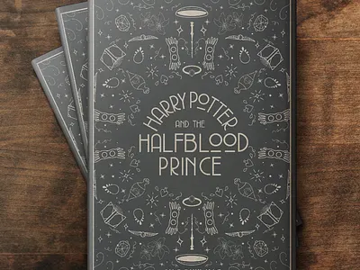 Harry Potter and the Halfblood Prince Book Cover Design book cover book design graphic design illustration typography