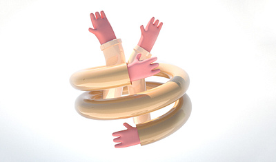 Hands 3d c4d character cinema design hands illustration maxon render vray wacom