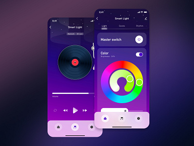Smart home Star Projector ios lamp smart smart home ui