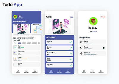 Todo App app design todoapp ui