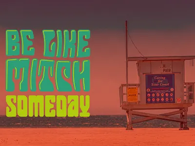 Daydream Font - Be Like... baywatch beach california display display font handcrafted mitch psychedelic psychedelic font retro sixties typeface typography