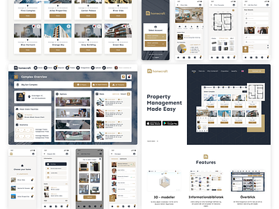 HomeCraft - Housing management platform housing app housing website mobile mobile app platform real estate real estate app real estate website ui ux web web app web design