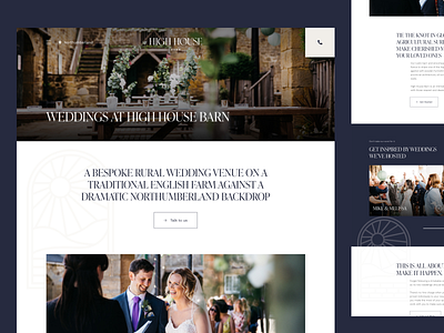 High House Barn: About Page about design ui ux website