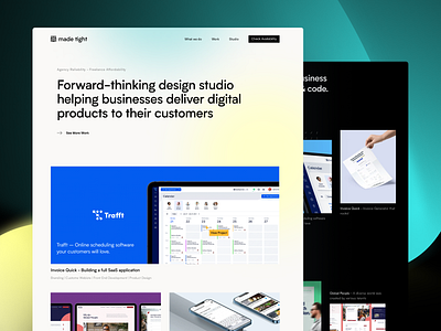Made Tight Website agency clean css design digital homepage ui website