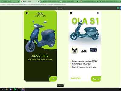 UI design in Figma for OLA Electric branding design figma graphic design illustration logo ola ola eceltric ui vector