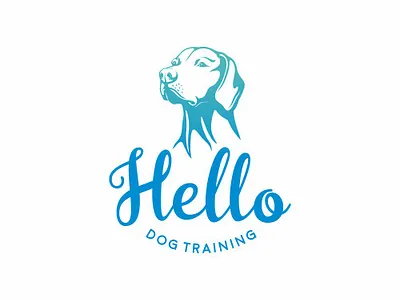 Hello Dog Training branding design dog graphic design illustration logo vector