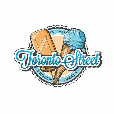 Toronto Street Frozen Treats branding graphic design logo