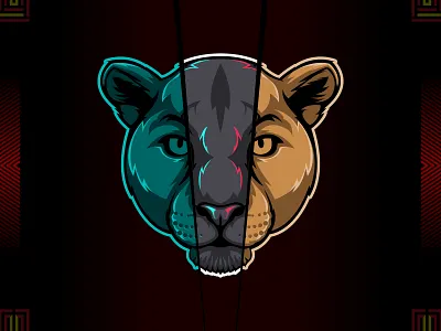 Jaguar head vector animal big cat design graphic design illustration jaguar vector